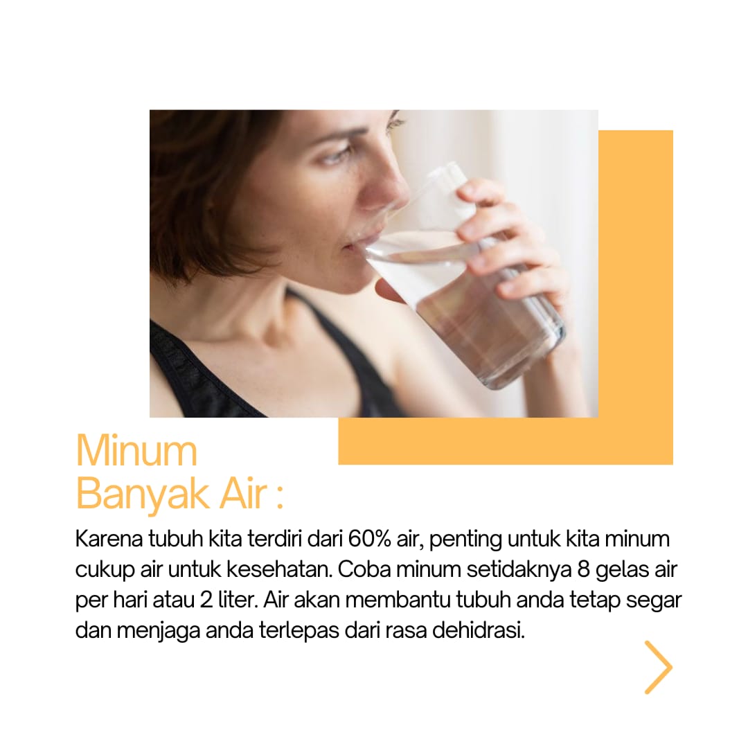 Minum banyak air